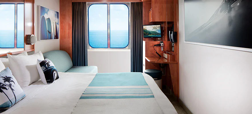 Каюта с окном "Mid-Ship Oceanview Picture Window Stateroom"